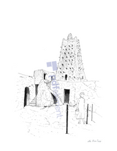 Load image into Gallery viewer, Original works - Traditional architectural drawings - Nzame Alba