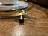 Set of 6 ebony cutlery rests