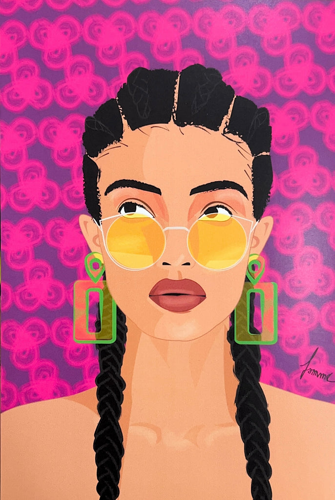 Afro Hairstyles - Postcards by Famma