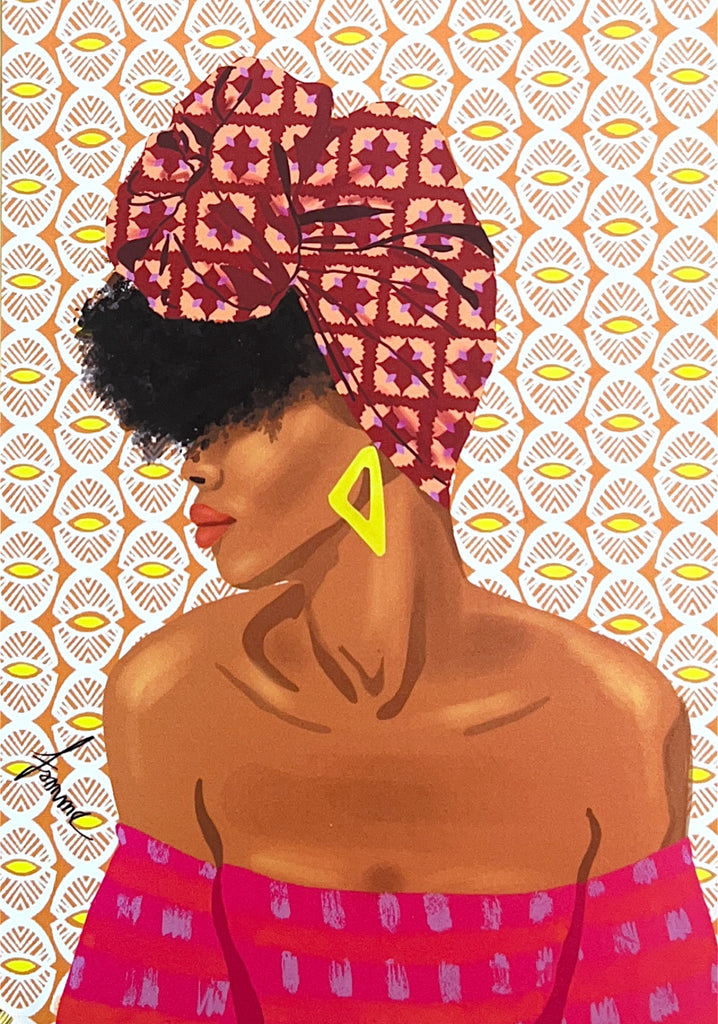 Afro Hairstyles - Postcards by Famma