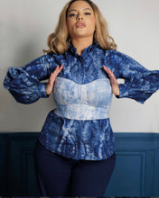 Charger l'image dans la galerie, Kroskel-Bustier-corset-batik-Little-Africa