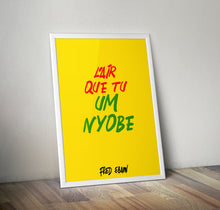 Load image into Gallery viewer, L'Air-que-tu-nyobe-Poster-Fred-Ebami-LittleAfrica