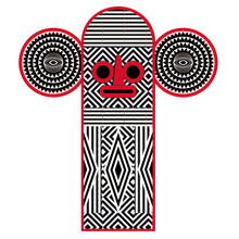 Load image into Gallery viewer, Masque_Elephant_Poster_LittleAfrica