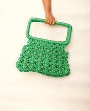Load image into Gallery viewer, VANHUVAMWE-MaTshumaStatementClutch-Sac-vert-Mode4-LittleAfrica