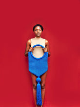 Load image into Gallery viewer, Vanhu Vamwe Mnguni Tassel Tote Bag Blue
