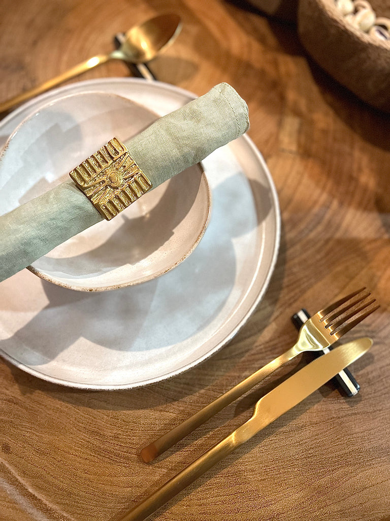 Rond-serviettes-de-table-en bronze-Success-LittleAfrica