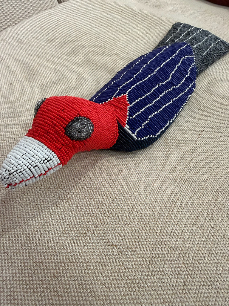 Gacha Foundation - Large beaded bird crest