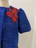 MaaRa - Veste Fugu en pagne tissé et broderie