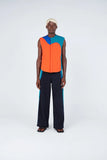 LaurenceAirline - Reversible Abstract Sleeveless Puffer Jacket