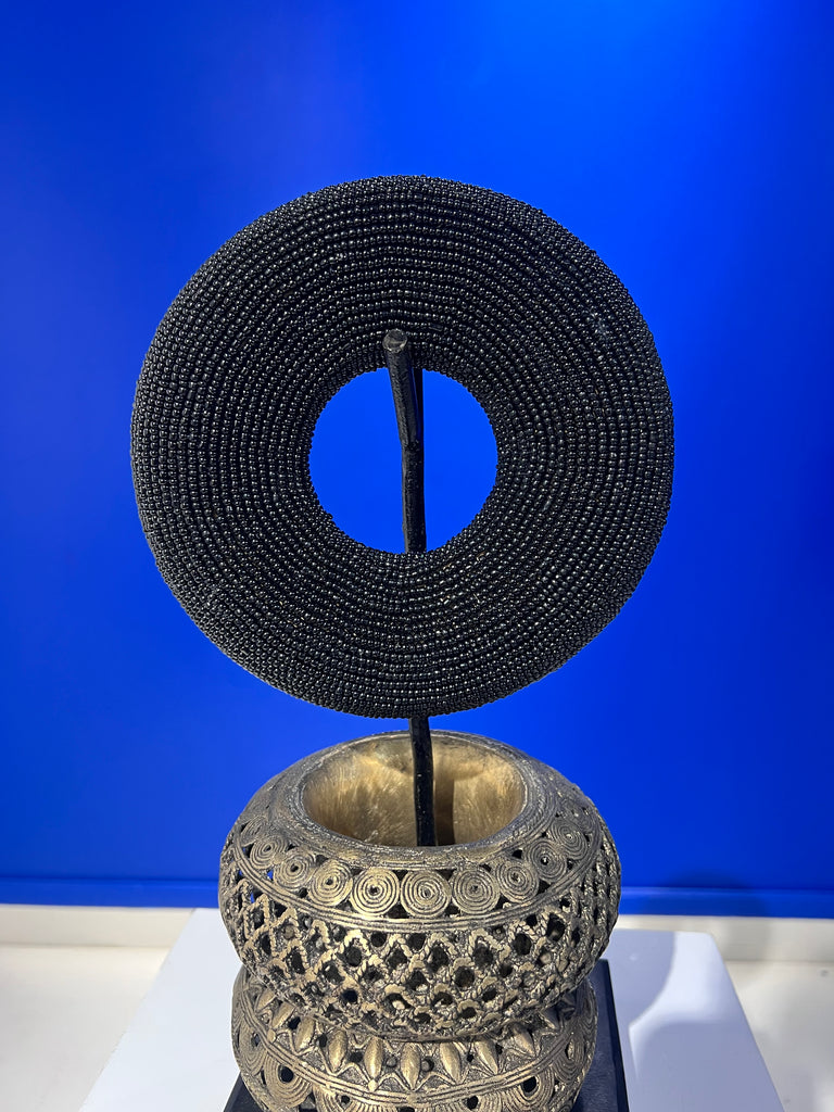 Bracelets de pouvoir Bamiléké - Bronze et perles