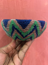 Load image into Gallery viewer, Gacha Foundation - Blue and Gold Beaded Box L