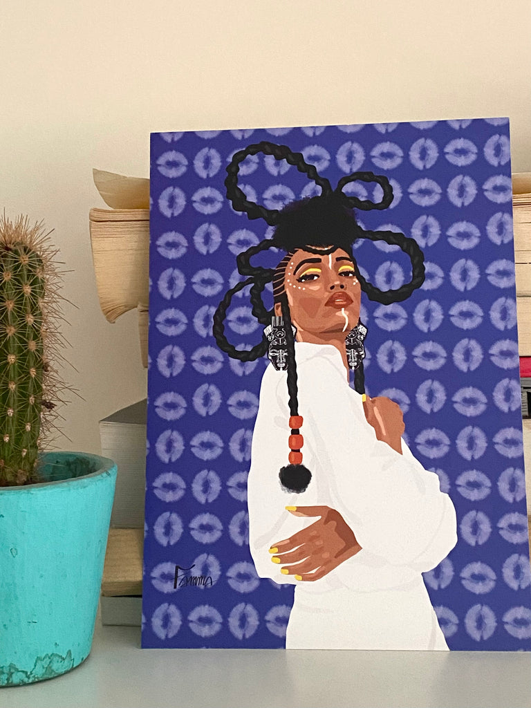 Afro Hairstyles - Cartes postales by Famma