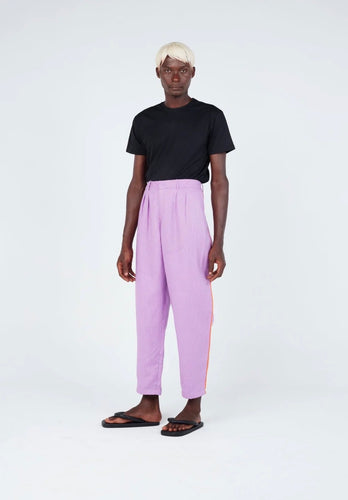 LaurenceAirline - Stripe Seam Carrot Pants