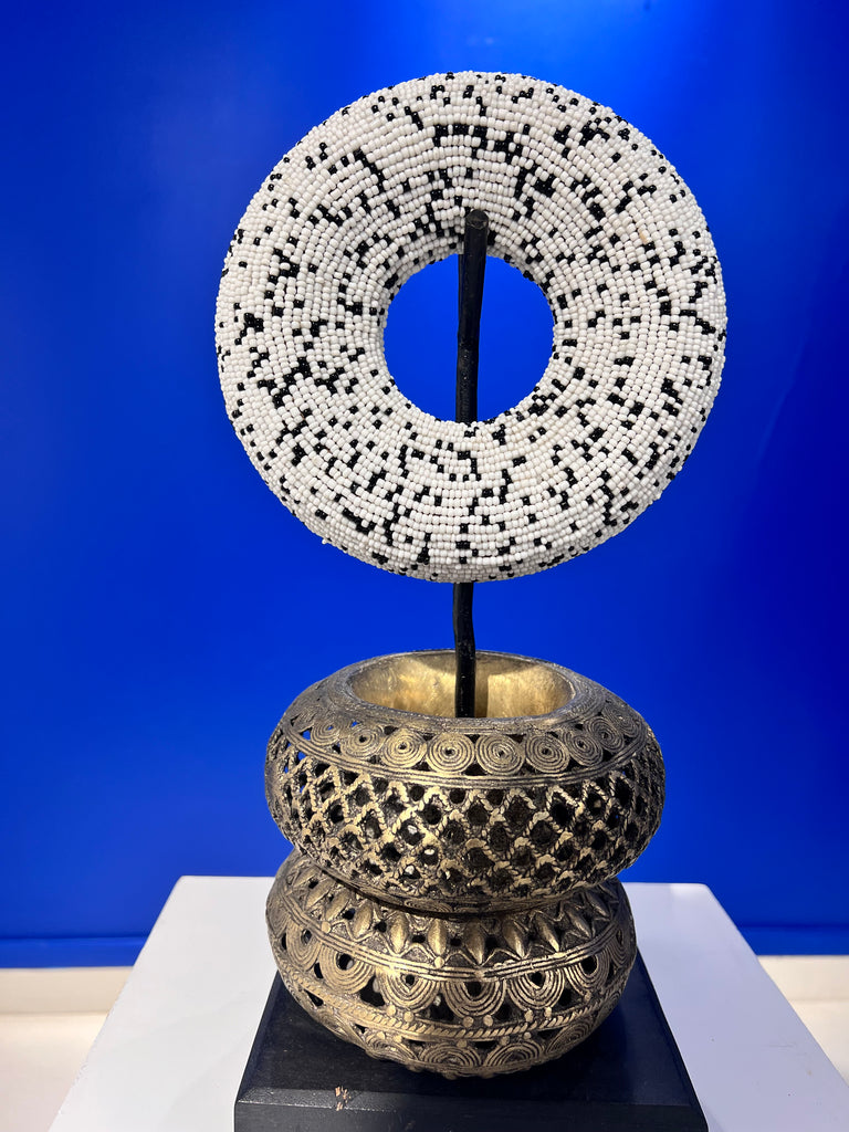 Bracelets de pouvoir Bamiléké - Bronze et perles