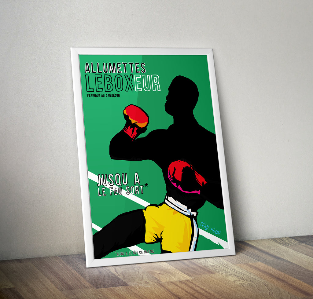 Allumettes-Le-Boxeur-Poster-Fred-Ebami-LittleAfrica