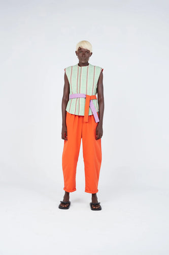 LaurenceAirline - Reversible Short Jacket Check Weave
