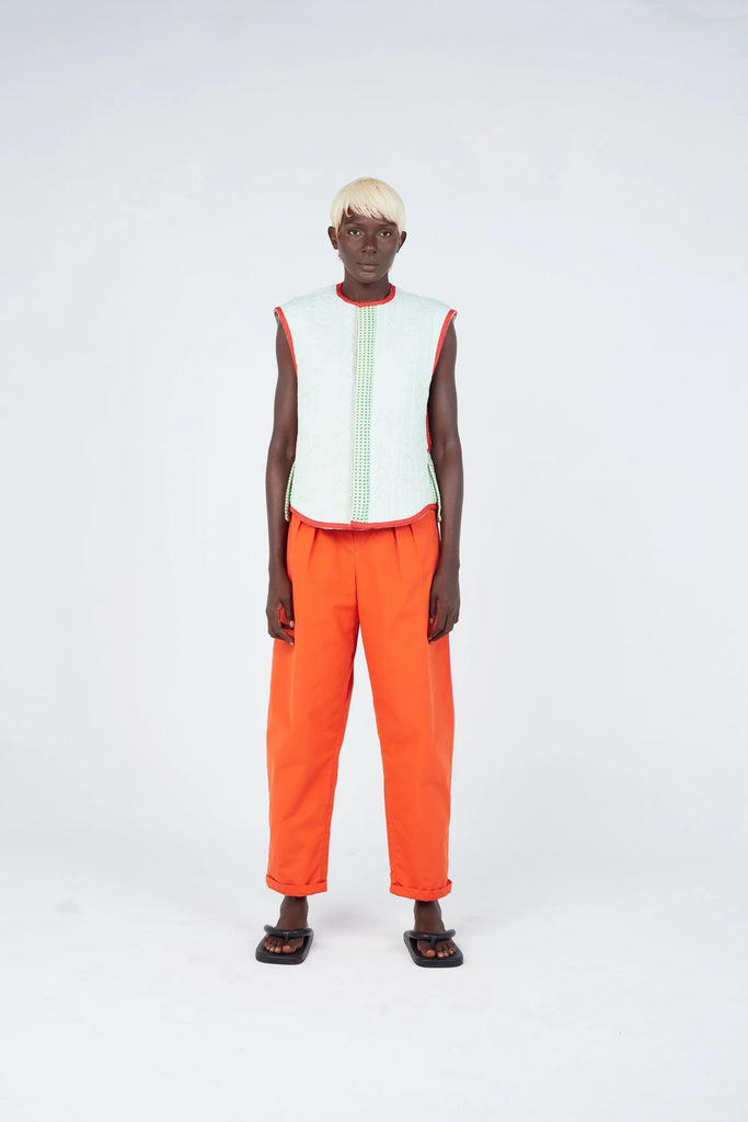 LaurenceAirline - Reversible Short Jacket Check Weave