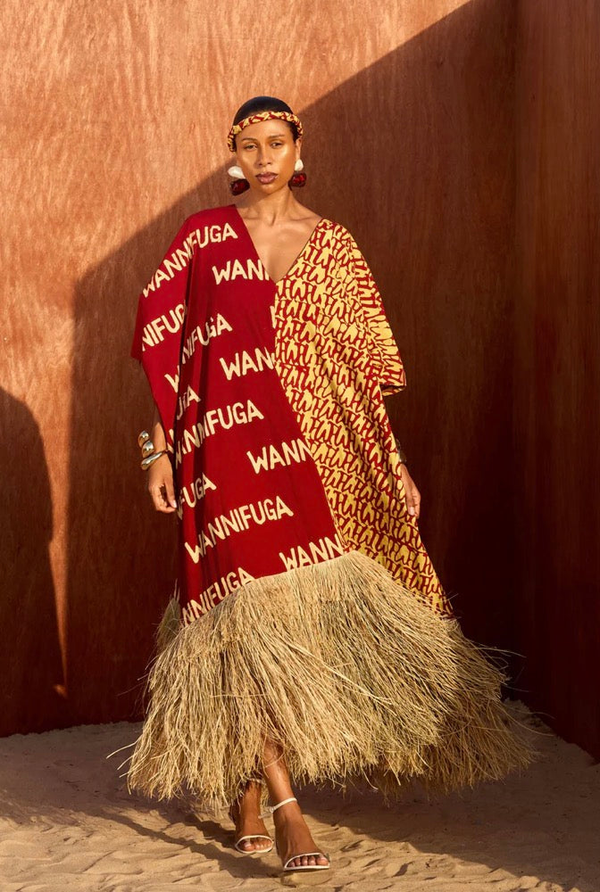 Wanni Fuga - Signature Adire Kaftan