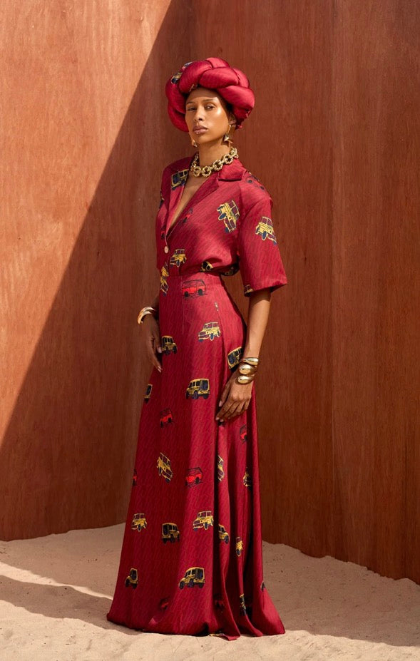 Wanni Fuga - Irin Ajo Ensemble in Silk Acetate