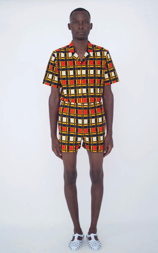 LaurenceAirline - Jolie Fenêtre print shorts