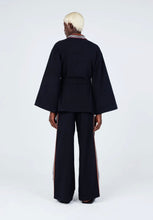 Laden Sie das Bild in den Galerie-Viewer, Laurence Airline- Kimono-Jacke Schwarz