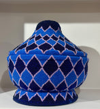 Gacha Foundation - Blue beaded box with lid, size M