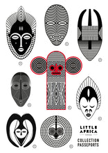 Load image into Gallery viewer, Stickers-collection-passeport-masques-LittleAfrica