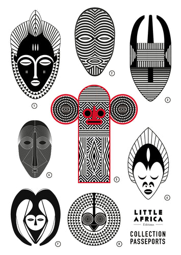 Stickers-collection-passeport-masques-LittleAfrica