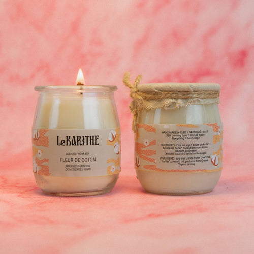 Le Karithé - Scented candle, Cotton flower